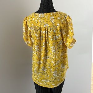 Yellow floral top